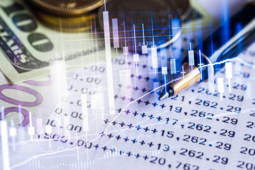 Stock market or forex trading graph and candlestick chart suitable for financial investment concept. Economy trends background for business idea and all art work design. Abstract finance background.
Финансовый прогноз