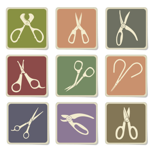 Scissors Silhouette Icons
ножницы